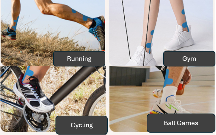 10pc Achilles Tendon Elastic Muscle Patches